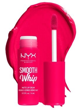 🟢3/$25 NYX Smooth Whip Matte Lip Cream Liquid Lipstick in Pillow Fight, Hot Pink